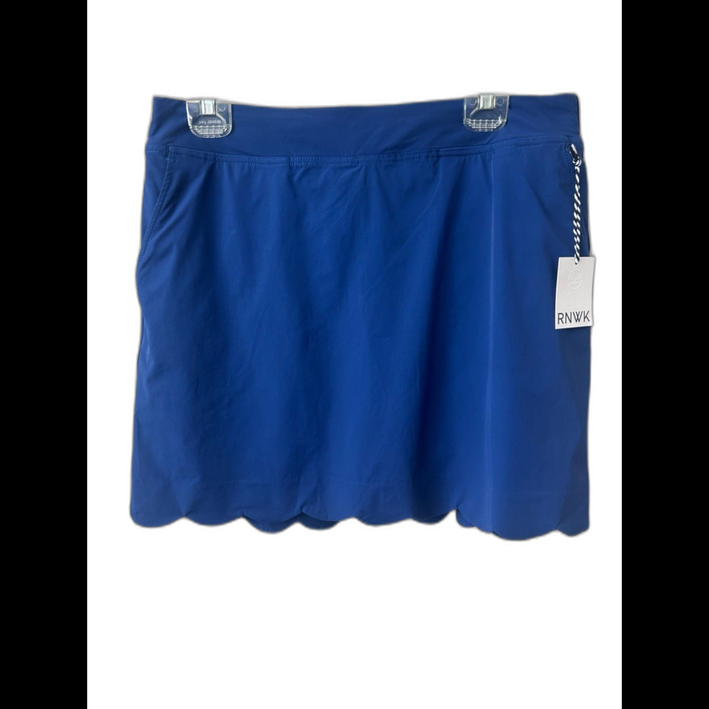Renwick (RNWK) Scallop Hem Skort Women’s Size L Color Sky Blue Athletic Wear - Picture 2 of 11
